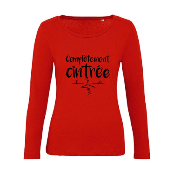 ComplÃ¨tement cintrÃ© Noir |   T shirt manches longues femme|100% bio