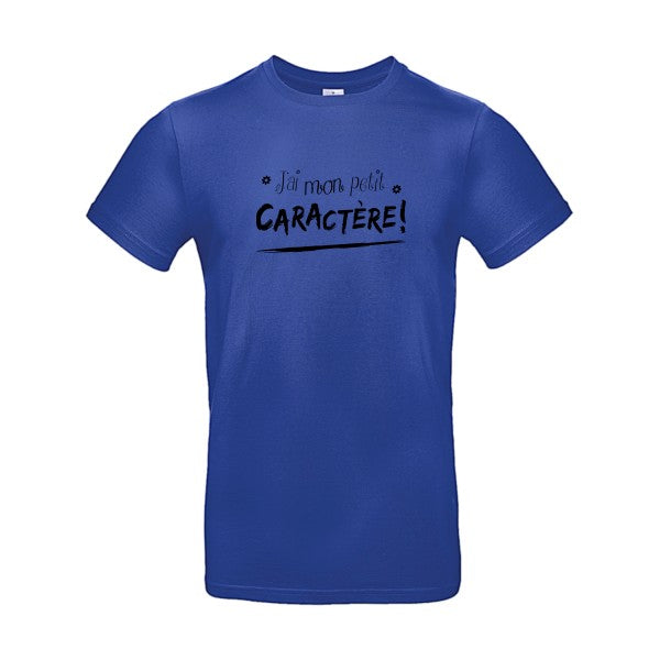 J'ai mon petit CARACTÈRE ! |E190 T-shirt|Cobalt Blue||2XL