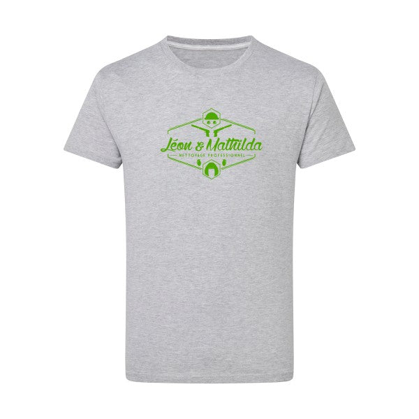 LEON AND MATHILDA SARL vert pomme -Flex vert pomme sur T-shirt SG  Light Oxford  5XL