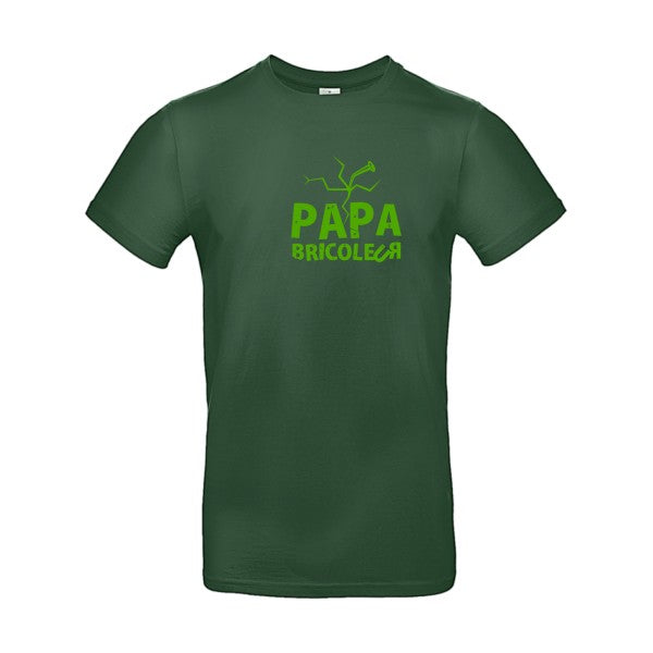 Papa bricoleur Flex Vert pomme |E190 T-shirt|Bottle Green||2XL