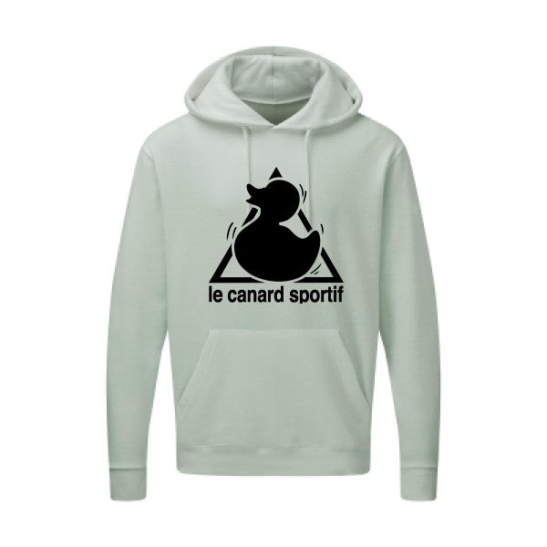 Canard Sportif Noir |Sweat capuche imprimé homme