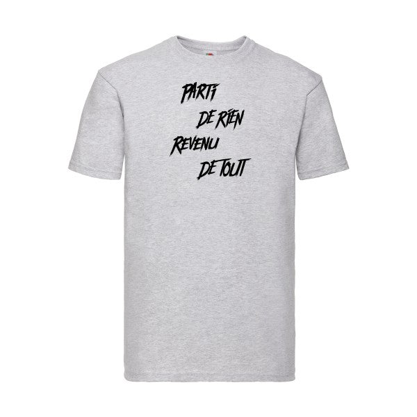 T-shirt|Parti de rien |Noir  |Fruit of the loom 205  G