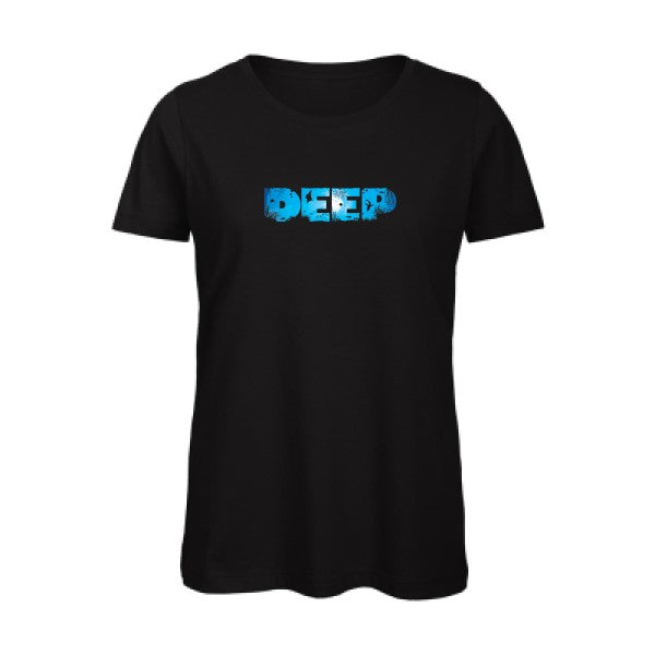 deep- - t-shirt original femme Black