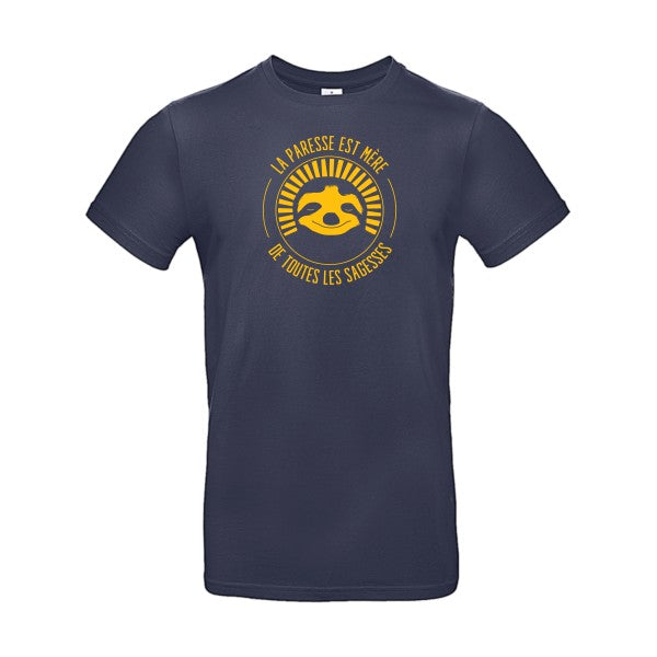 La paresse mère de sagesseFlex jaune or - E190 T-shirt|Navy Blue||2XL