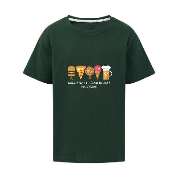 5 fruits et légumes SG - Kids T-shirt enfant Bottle Green Taille 152 (11-12/2XL)