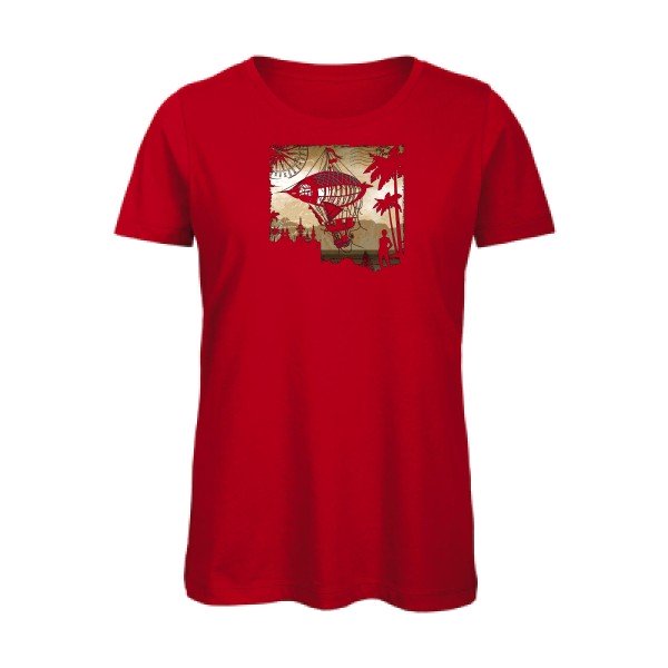 Carnet-de-voyage- T-shirt original - t-shirt original femme Red