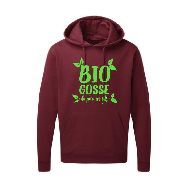 BIO GOSSE  Vert fluo SG - Hooded Sweatshirt Sweat capuche