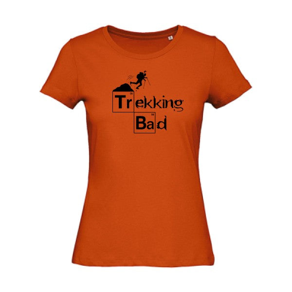 T shirt humour bio femme   femme bio|Trekking bad Noir 