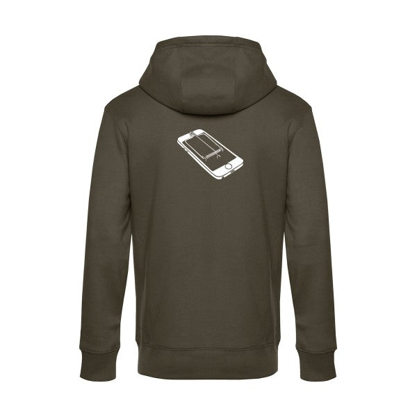 Piege sweat shirt original Khaki flex Blanc impression Dos