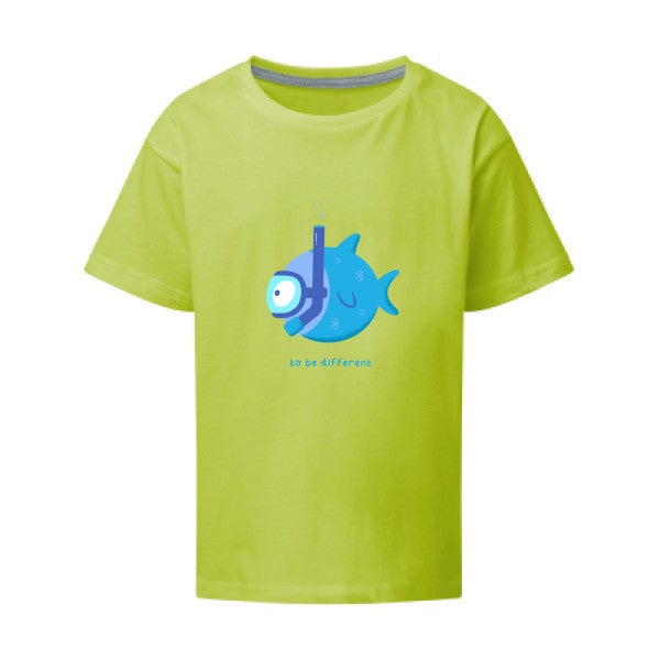 To be different SG - Kids T-shirt enfant Lime Taille 152 (11-12/2XL)