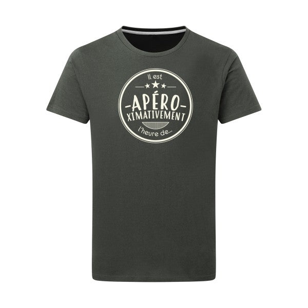 Apéro  Tshirt original Charcoal  5XL