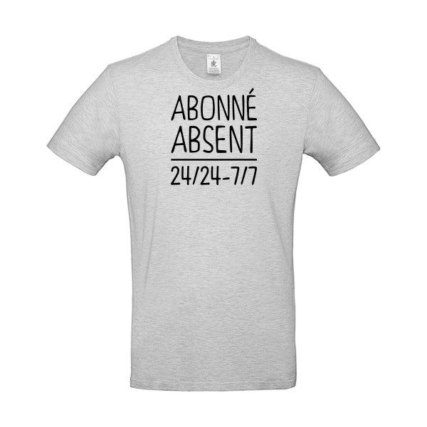 Abonné absentFlex noir - E190 T-shirt|Ash||2XL