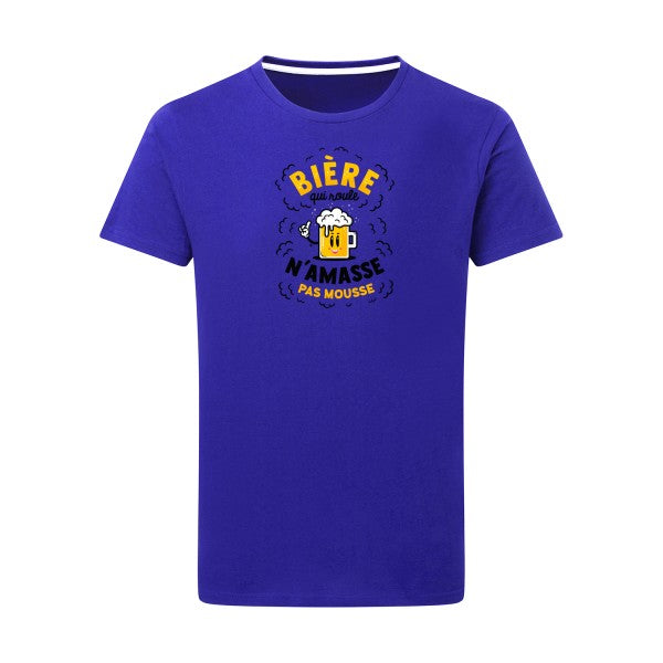 T-shirt homme Bière qui roule - T-shirt humour pour les amateurs de bière Royal Blue 5XL