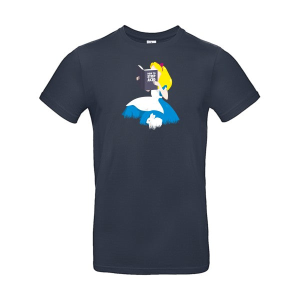 T-shirt humour original Back From Wonderland T Shirt couleur Navy