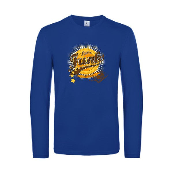 let-s-funk-!-t-shirt-manches-longues-original-humour -Royal Blue