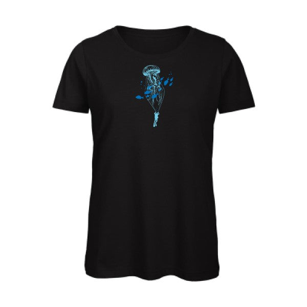 Under-the-sky- - t-shirt original femme Black