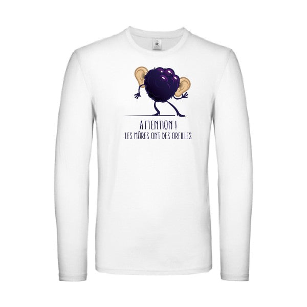 Mûres B&C - E150 LSL T-shirt manches longues léger