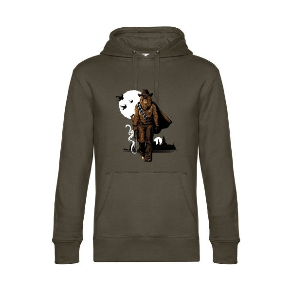 Space-Cow-Boy- Sweat à capuche original Khaki - RueDuTeeshirt