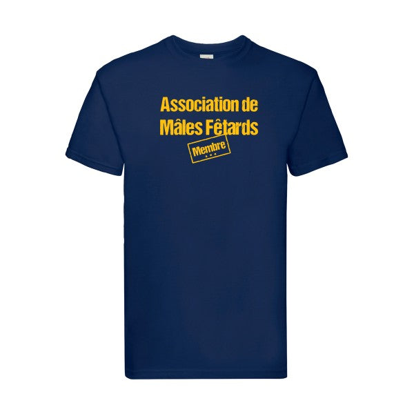 T-shirt|Association de Mâles Fêtards |flex jaune Or| Fruit of the loom 205 g 