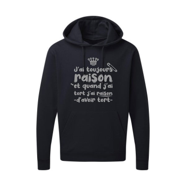 J'ai toujours raison Gris SG - Hooded Sweatshirt Sweat capuche