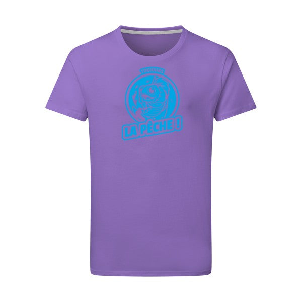 Toujours la pêche ! - Flex bleu clair Tshirt original Aster Purple  2XL