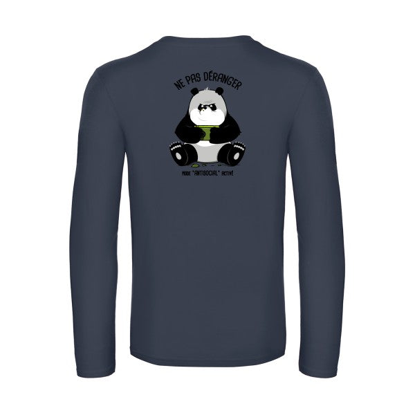 ne-pas-deranger-t-shirt-manches-longues-original-humour -Navy