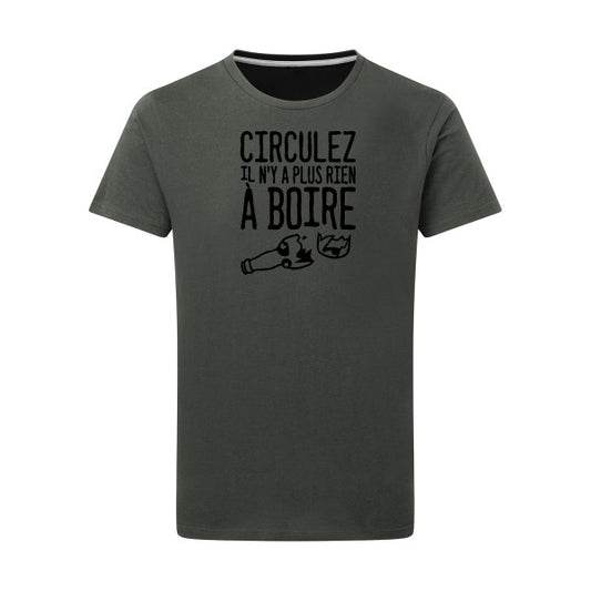 Circulez il n'y a plus rien à boire - Flex noir Tshirt original Charcoal  5XL