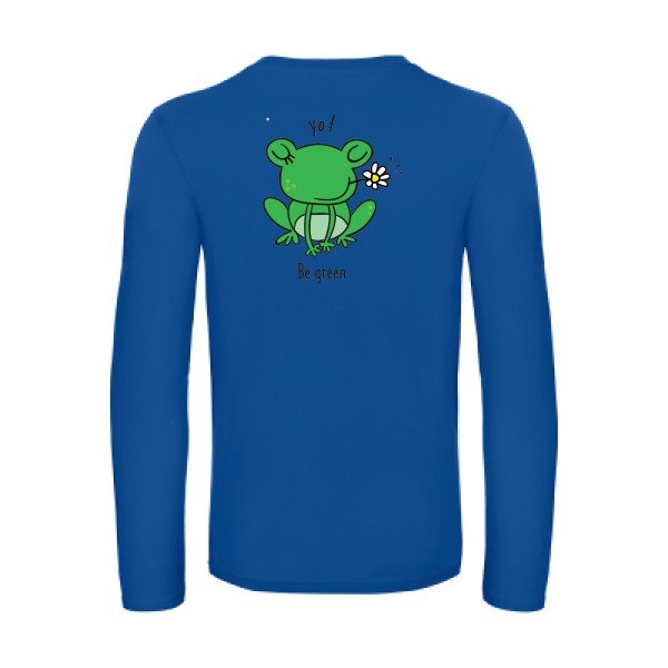 be-green--t-shirt-manches-longues-original-humour -Royal Blue