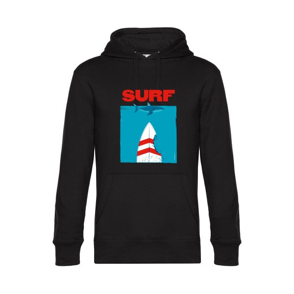 SURF- Sweat à capuche original Black - RueDuTeeshirt