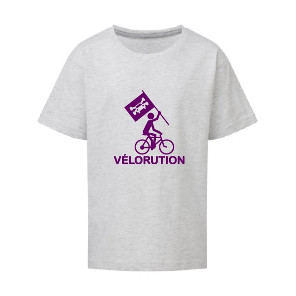 Vélorution Flex Violet SG - Kids T-shirt enfant Ash Grey Taille 152 (11-12/2XL)