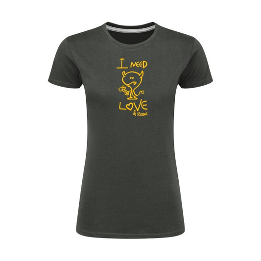 LOVER | jaune Or |T shirt original femme|SG