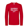 association de males fetards - t shirt- manches- longues- original- humour- Red impression Face