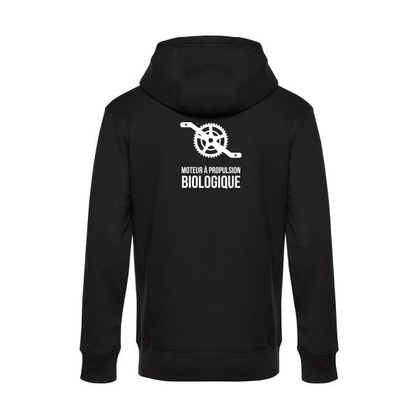 Cyclisme-&-ecologie sweat shirt original Black flex Blanc impression Dos