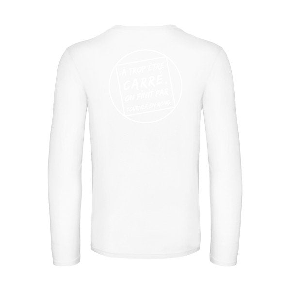 cercle vicieux - t shirt- manches- longues- original- humour- White impression Dos