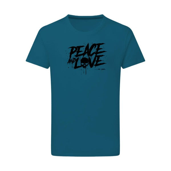 Peace or no peace - Flex noir Tshirt original Petrol  2XL