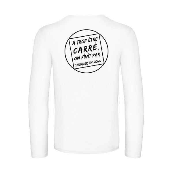 cercle vicieux - t shirt- manches- longues- original- humour- White impression Dos