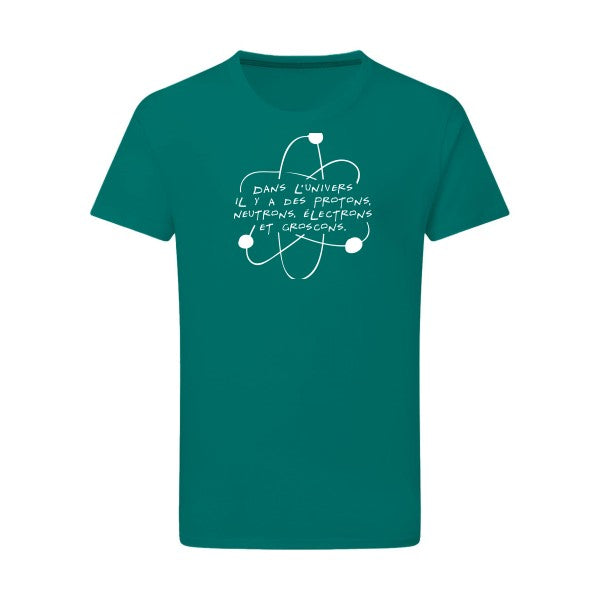 L'univers Blanc -Flex Blanc sur T-shirt SG  Emerald Green  2XL