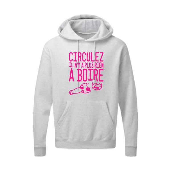 Circulez il n'y a plus rien à boire Rose Fluo SG - Hooded Sweatshirt Sweat capuche