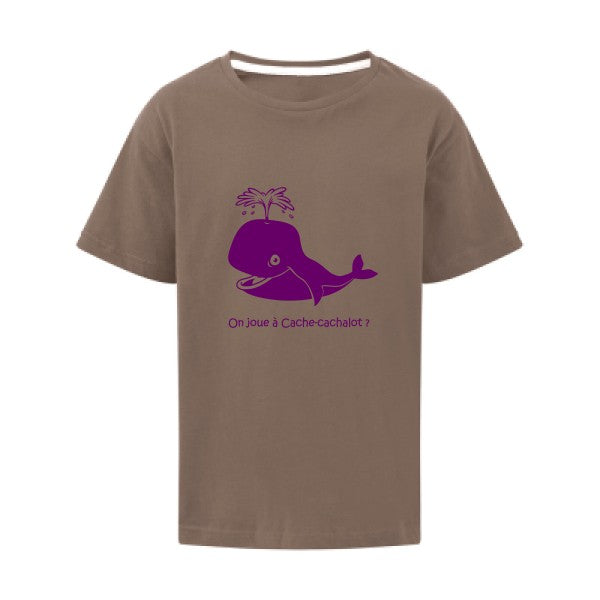 Cache-cachalot Flex Violet SG - Kids T-shirt enfant Deep Taupe Taille 128 (7-8/L)