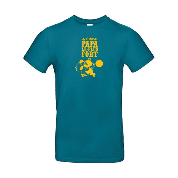 C'est qui le plus fort ?Flex jaune or - E190 T-shirt|Diva Blue||2XL