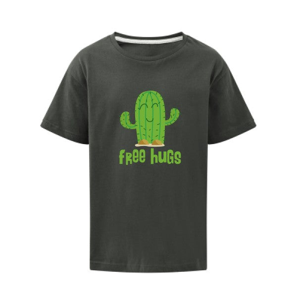 FreeHugs SG - Kids T-shirt enfant Charcoal Taille 152 (11-12/2XL)