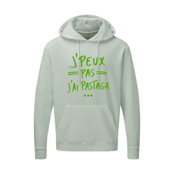 J'peux pas j'ai pastaga Vert pomme |Sweat capuche imprimé homme