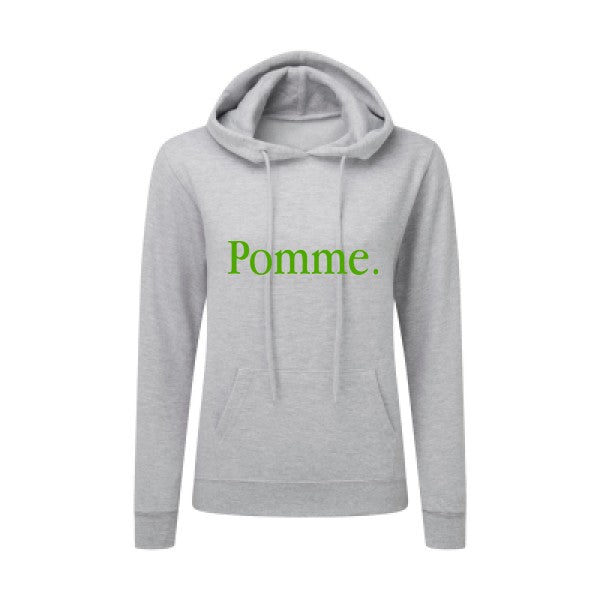 Pub Subliminale Vert pomme |Sweat original à capuche Femme