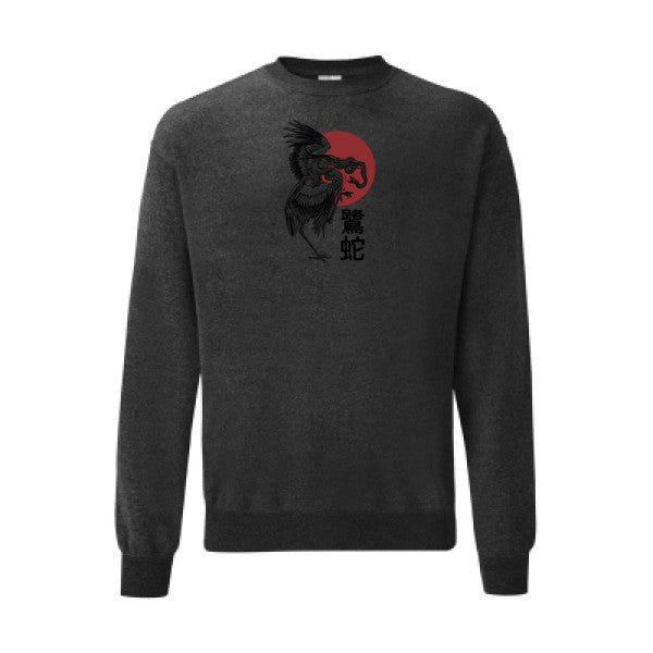 Le héron et le serpent  Fruit of the loom 280 g/m² Sweat shirt