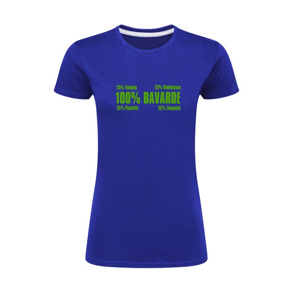 t-shirt Bavarde Vert pomme |T shirt original femme|SG