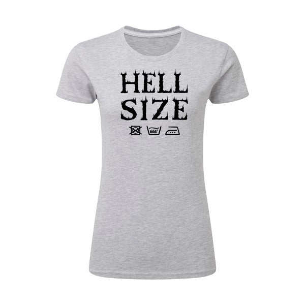 HELL SIZE ! Noir |T shirt original femme|SG