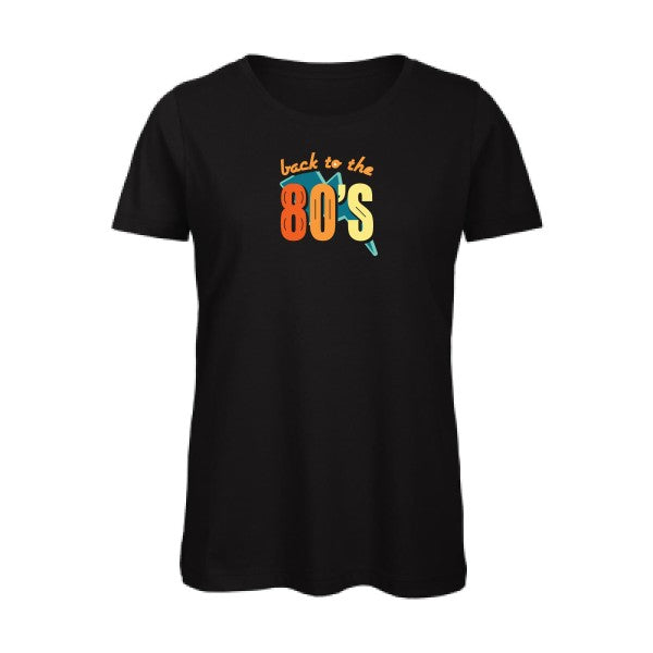 annee-80-t-shirt-bio femme Black