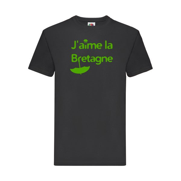 T-shirt|J'aime la Breta  G ne |Vert pomme|Fruit of the loom 205  G