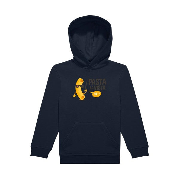 sweat capuche enfant Navy- Pasta-la-vista