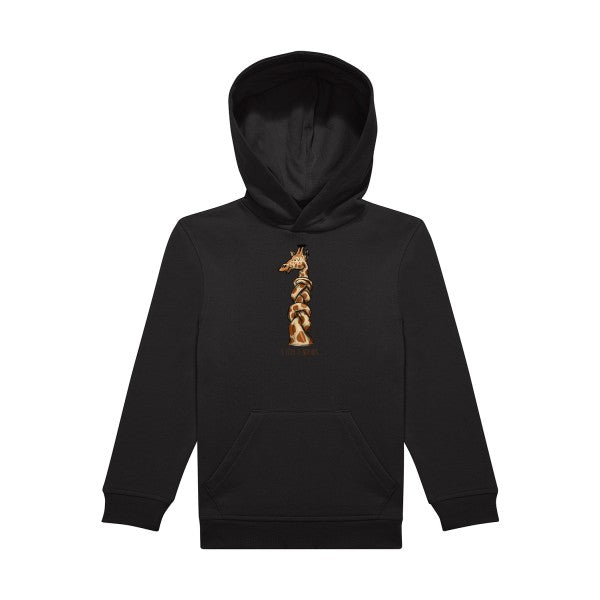 sweat capuche enfant Black 1-tete-2-noeuds
